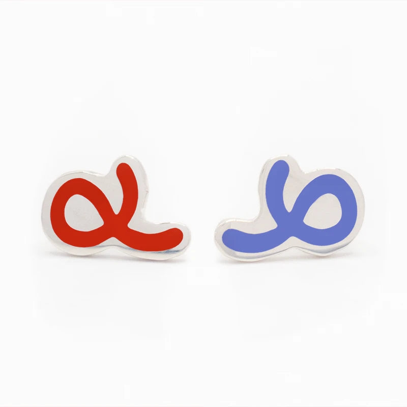 Twist in Rush Red & Hot Blue